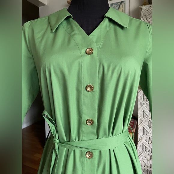 Vintage inspire Green dress - Picture 6 of 13